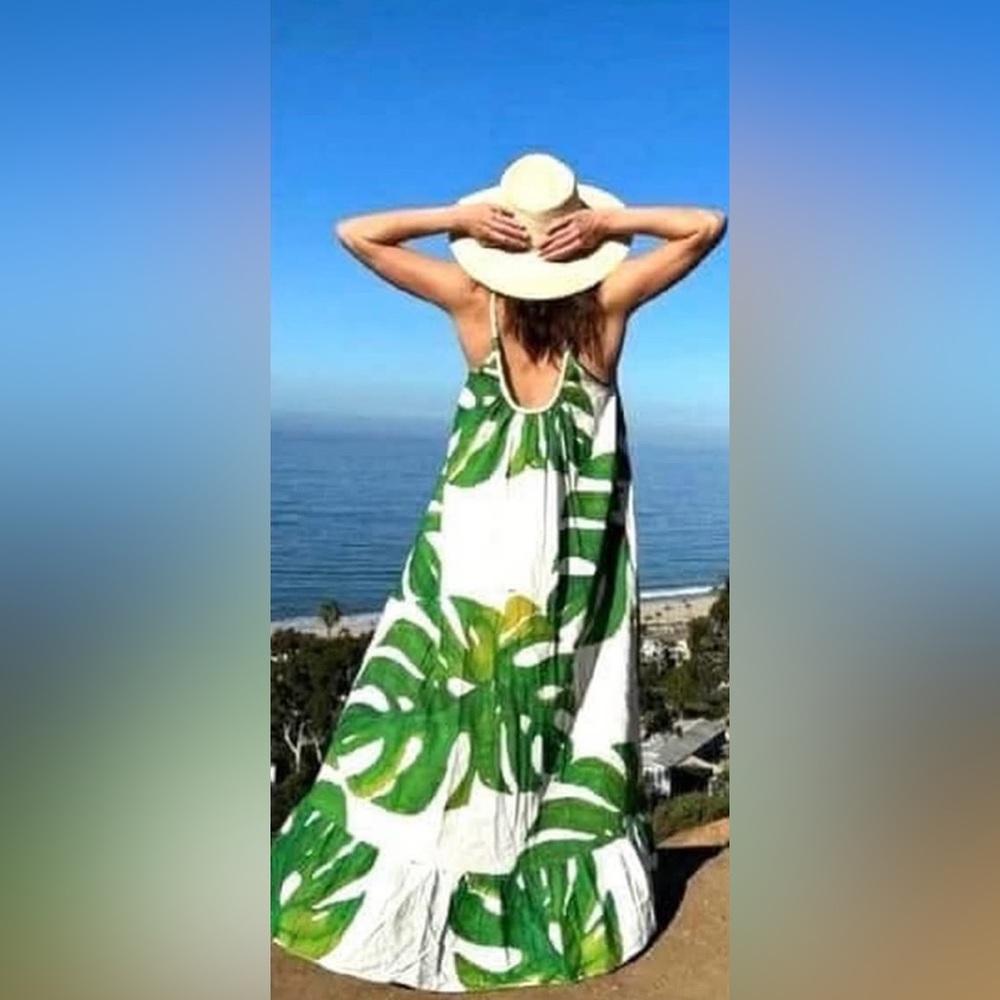New FARM Rio Monstera Maxi Dress - Picture 3 of 15